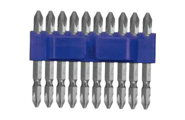 エイト (10本組) 両口プラスビットEA-01S (+)2番ビット(プラスチックホルダー付き)